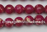 CDE2036 15.5 inches 10mm round dyed sea sediment jasper beads