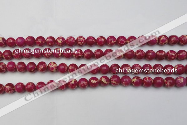 CDE2036 15.5 inches 10mm round dyed sea sediment jasper beads