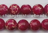 CDE2037 15.5 inches 12mm round dyed sea sediment jasper beads