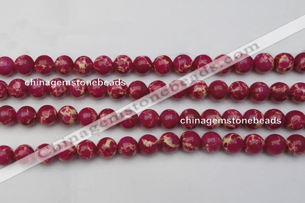 CDE2037 15.5 inches 12mm round dyed sea sediment jasper beads