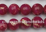 CDE2038 15.5 inches 14mm round dyed sea sediment jasper beads