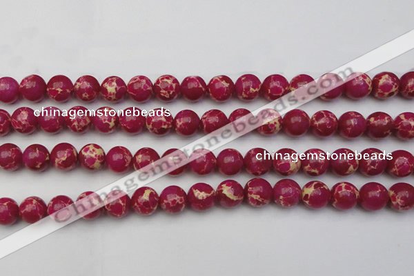 CDE2038 15.5 inches 14mm round dyed sea sediment jasper beads