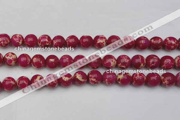 CDE2039 15.5 inches 16mm round dyed sea sediment jasper beads