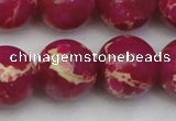 CDE2040 15.5 inches 18mm round dyed sea sediment jasper beads