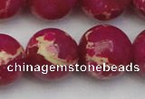 CDE2042 15.5 inches 22mm round dyed sea sediment jasper beads