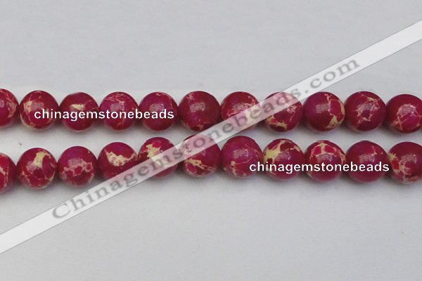 CDE2042 15.5 inches 22mm round dyed sea sediment jasper beads