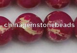 CDE2043 15.5 inches 24mm round dyed sea sediment jasper beads