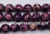 CDE2044 15.5 inches 4mm round dyed sea sediment jasper beads
