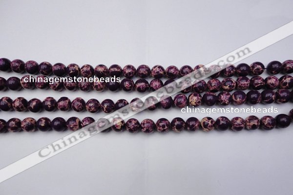 CDE2044 15.5 inches 4mm round dyed sea sediment jasper beads