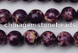 CDE2046 15.5 inches 8mm round dyed sea sediment jasper beads