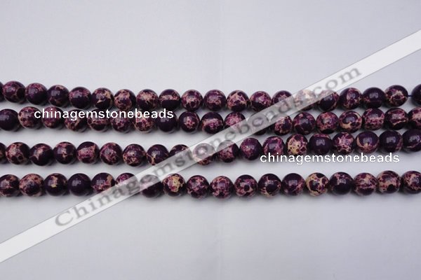 CDE2047 15.5 inches 10mm round dyed sea sediment jasper beads