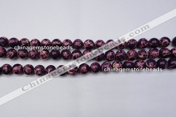 CDE2048 15.5 inches 12mm round dyed sea sediment jasper beads