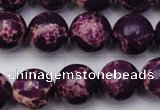 CDE2049 15.5 inches 14mm round dyed sea sediment jasper beads