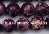 CDE2050 15.5 inches 16mm round dyed sea sediment jasper beads