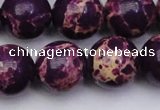 CDE2051 15.5 inches 18mm round dyed sea sediment jasper beads