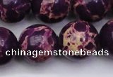 CDE2053 15.5 inches 22mm round dyed sea sediment jasper beads