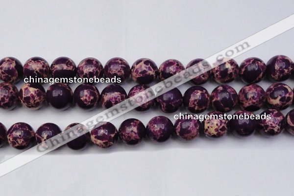 CDE2053 15.5 inches 22mm round dyed sea sediment jasper beads