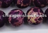 CDE2054 15.5 inches 24mm round dyed sea sediment jasper beads