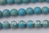 CDE2055 15.5 inches 4mm round dyed sea sediment jasper beads