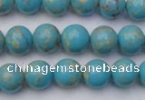 CDE2057 15.5 inches 8mm round dyed sea sediment jasper beads