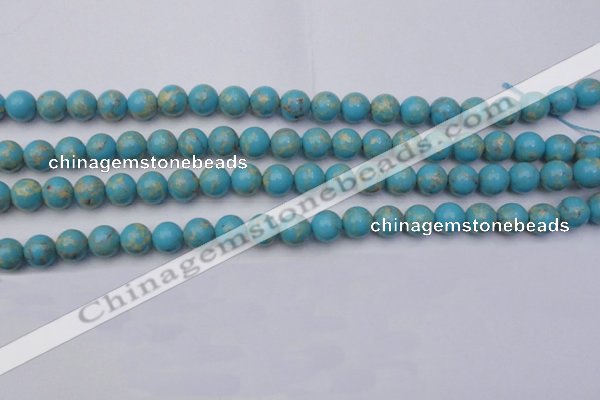 CDE2057 15.5 inches 8mm round dyed sea sediment jasper beads