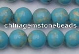 CDE2059 15.5 inches 12mm round dyed sea sediment jasper beads