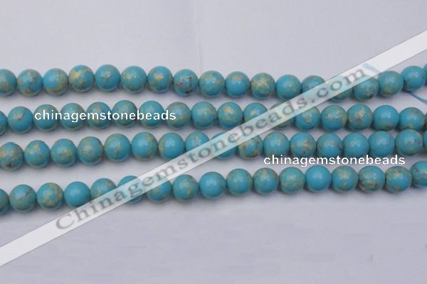 CDE2059 15.5 inches 12mm round dyed sea sediment jasper beads