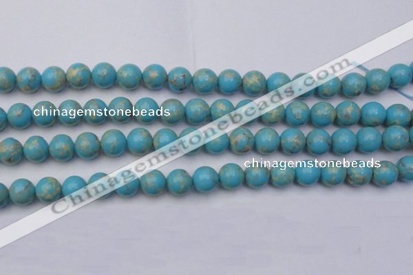 CDE2060 15.5 inches 14mm round dyed sea sediment jasper beads