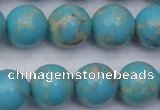 CDE2062 15.5 inches 18mm round dyed sea sediment jasper beads