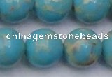 CDE2064 15.5 inches 22mm round dyed sea sediment jasper beads