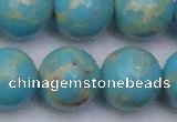 CDE2065 15.5 inches 24mm round dyed sea sediment jasper beads