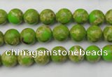 CDE2066 15.5 inches 4mm round dyed sea sediment jasper beads