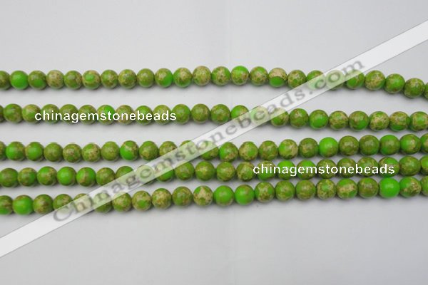 CDE2066 15.5 inches 4mm round dyed sea sediment jasper beads