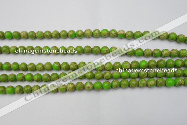 CDE2067 15.5 inches 6mm round dyed sea sediment jasper beads