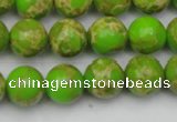 CDE2069 15.5 inches 10mm round dyed sea sediment jasper beads