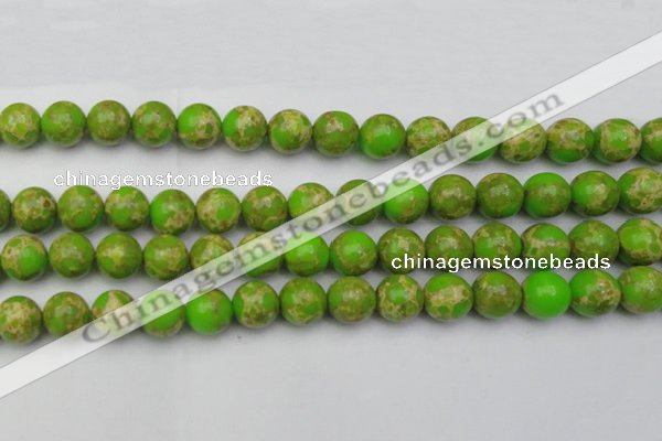 CDE2071 15.5 inches 14mm round dyed sea sediment jasper beads