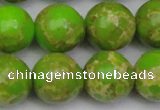 CDE2074 15.5 inches 20mm round dyed sea sediment jasper beads