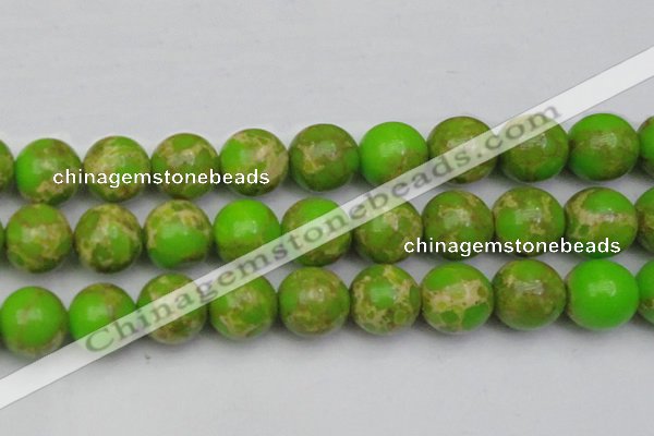 CDE2076 15.5 inches 24mm round dyed sea sediment jasper beads