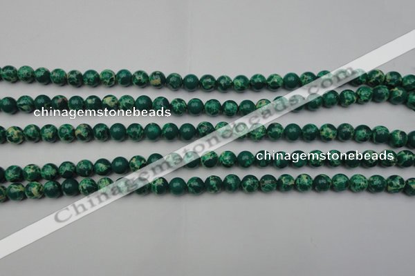 CDE2077 15.5 inches 4mm round dyed sea sediment jasper beads