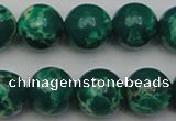 CDE2082 15.5 inches 14mm round dyed sea sediment jasper beads