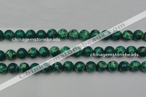 CDE2082 15.5 inches 14mm round dyed sea sediment jasper beads