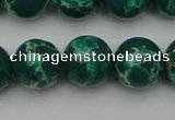 CDE2083 15.5 inches 16mm round dyed sea sediment jasper beads