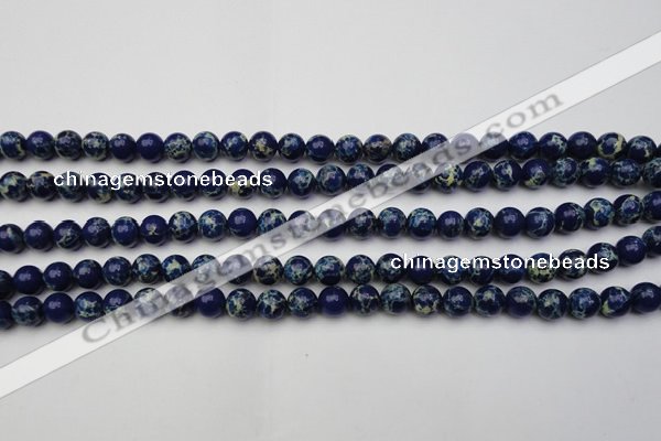 CDE2088 15.5 inches 4mm round dyed sea sediment jasper beads