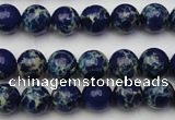 CDE2089 15.5 inches 6mm round dyed sea sediment jasper beads