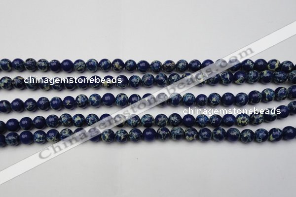 CDE2089 15.5 inches 6mm round dyed sea sediment jasper beads