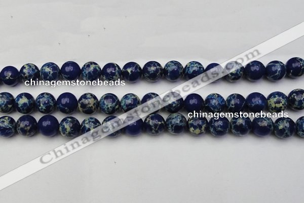 CDE2092 15.5 inches 12mm round dyed sea sediment jasper beads