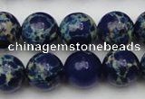 CDE2093 15.5 inches 14mm round dyed sea sediment jasper beads