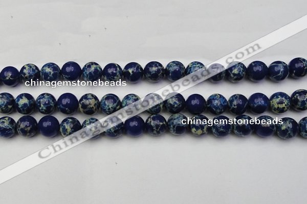 CDE2093 15.5 inches 14mm round dyed sea sediment jasper beads