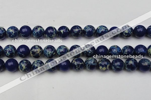 CDE2094 15.5 inches 16mm round dyed sea sediment jasper beads