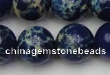CDE2095 15.5 inches 18mm round dyed sea sediment jasper beads